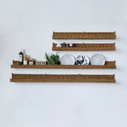 Creative Co-op Hand-Woven Rattan Wall Ledge