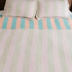 Dusen Dusen Warm Stripe Coverlet NEW ARRIVAL