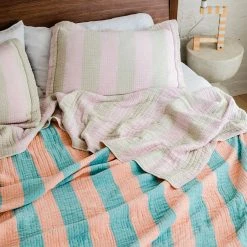 Dusen Dusen Warm Stripe Coverlet NEW ARRIVAL