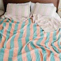 Dusen Dusen Warm Stripe Coverlet NEW ARRIVAL