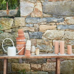 The Floral Society DECOR Fancy Ribbed Pillar Candle