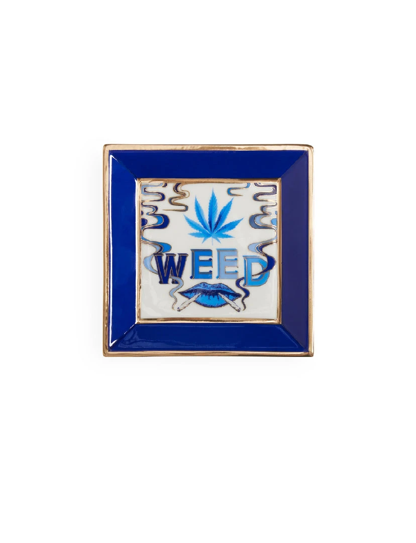 Jonathan Adler KITCHEN Druggist Weed Square Tray 1 Jonathan Adler KITCHEN Druggist Weed Square Tray