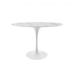 Modway FURNITURE Lily Oval Marble Dining Table, White Base