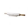 Bidk Home White Marble & Mango Wood Rolling Pin W/ Base NEW ARRIVAL