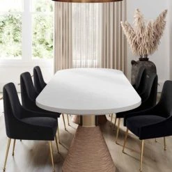 Tov FURNITURE Rose Oval Dining Table