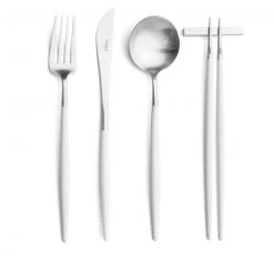 Cutipol Goa Flatware, White/silver