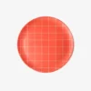 Xenia Taler Red Grid Side Plate 8" KITCHEN