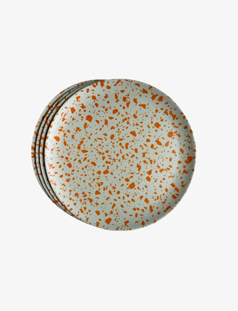 KITCHEN Xenia Taler Terrazzo Mauve Side Plate 8" 1 KITCHEN Xenia Taler Terrazzo Mauve Side Plate 8"