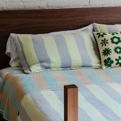 Dusen Dusen Yellow/Gray Shams (set Of 2) NEW ARRIVAL