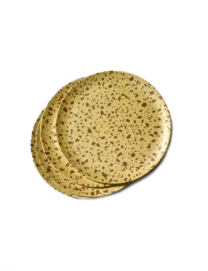 Xenia Taler Terrazzo Yellow Side Plates 8" 2 Xenia Taler Terrazzo Yellow Side Plates 8"