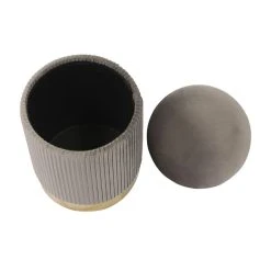 Tov Zoey Velvet Storage Ottoman