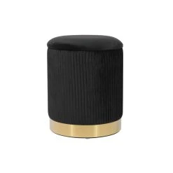 Tov Zoey Velvet Storage Ottoman